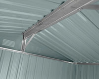 Capanno degli attrezzi antracite 131 x 194 x 184 cm capanno degli attrezzi, capanno, metallo