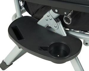 Sedia Sdraio Reclinabile Per Giardino Poltrona Pieghevole Relax Prendisole Lettino Con Cuscino Imbottito E Portabicchiere Patio Campeggio Spiaggia Con Cuscino Regolabile Nero