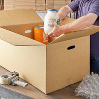 10 Scatoloni Con Maniglie 60x40x40 Cm Scatola Cartone A Doppia Onda Per Trasloco Spedizioni Imballaggi Scatolone Forte Resistente Scatole Grandi