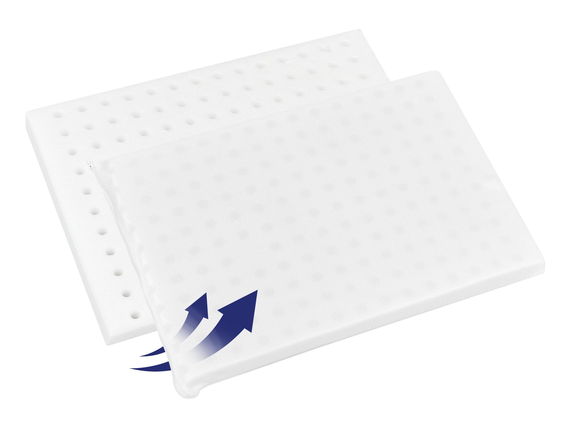 Cuscino Lettino Bambino 40x60 Cm In Memory Foam Prodotto Italiano Certificato OEKO-TEX® Antisoffoco Guanciale Per Asilo Sfoderabile Traspirante Anallergico