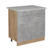 Vicco Mobiletto base per cucina Calcestruzzo 80 cm PL Marmo