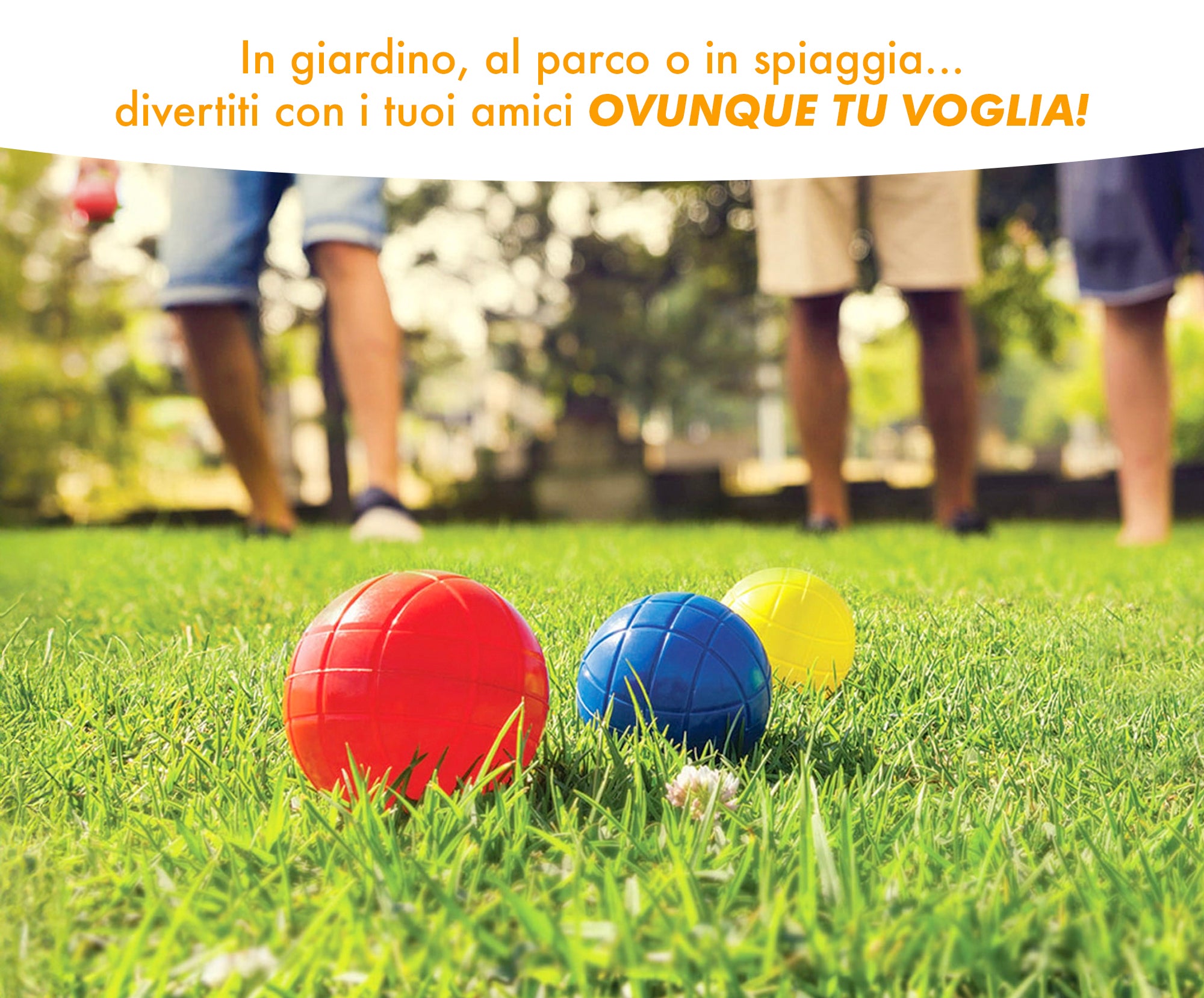 Set Di Bocce Bambini Adulti 6 Palline 2 Boccini Spiaggia Campeggio Giardino Con Borsetta Per Trasporto Prodotto Palline Giochi Per Il Mare