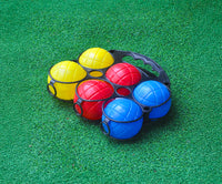 Set Di Bocce Bambini Adulti 6 Palline 2 Boccini Spiaggia Campeggio Giardino Con Borsetta Per Trasporto Prodotto Palline Giochi Per Il Mare