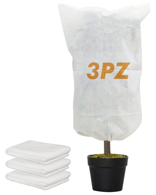 Cappucci In Tnt Per Protezione Piante Fiori Sacco Protettivo Cappuccio Inverno Freddo Grandine Uccelli Insetti Antigelo Telo Protettivo Varie Misure  3-Pezzi/1.6x1Mt