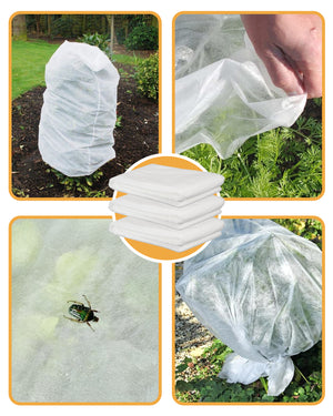 Cappucci In Tnt Per Protezione Piante Fiori Sacco Protettivo Cappuccio Inverno Freddo Grandine Uccelli Insetti Antigelo Telo Protettivo Varie Misure  3-Pezzi/1.6x1Mt