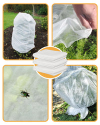 Cappucci In Tnt Per Protezione Piante Fiori Sacco Protettivo Cappuccio Inverno Freddo Grandine Uccelli Insetti Antigelo Telo Protettivo Varie Misure  5-Pezzi/0.8x1Mt