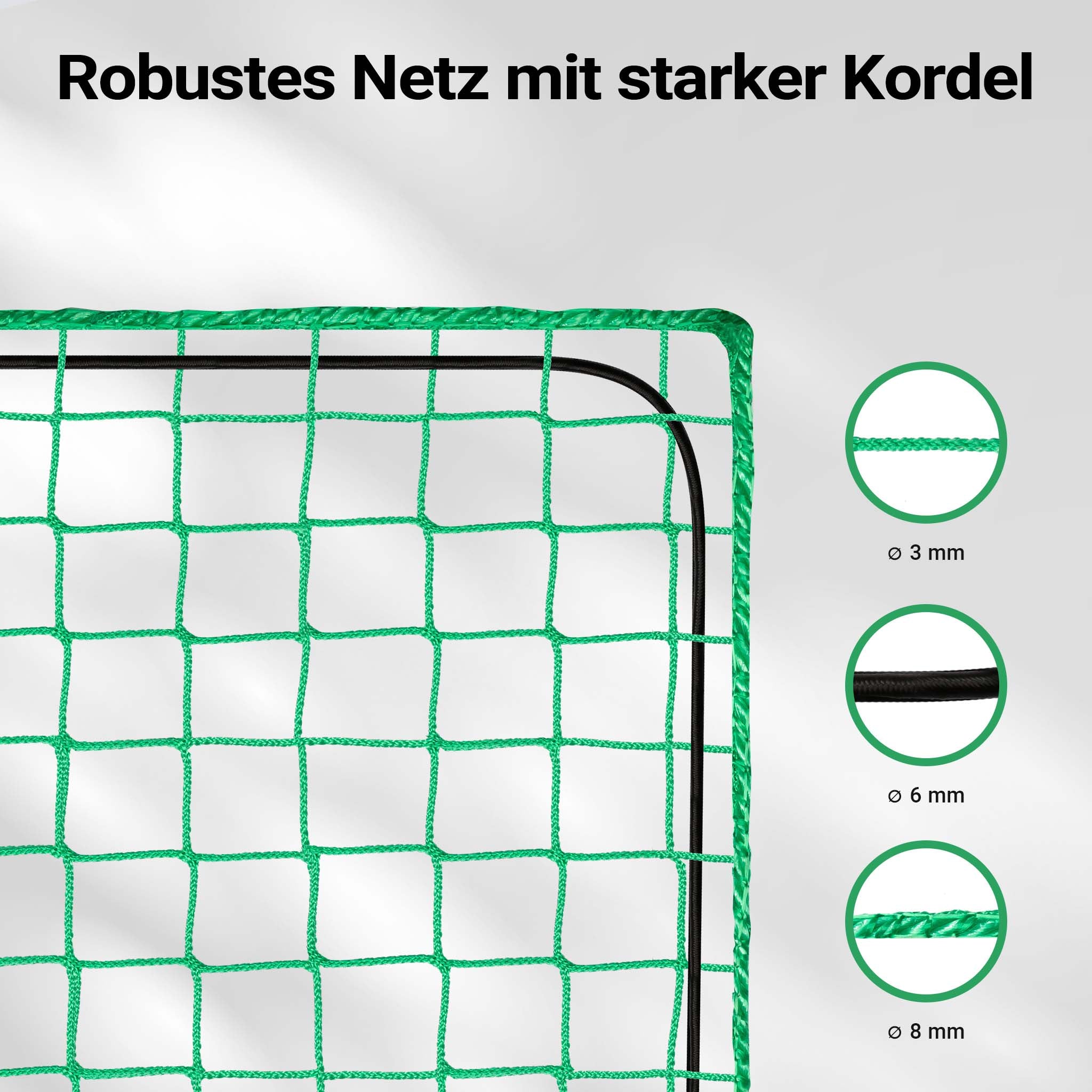 Rete ferma carico per trasporto su rimorchio e container 3 x 6 m Rete di sicurezza