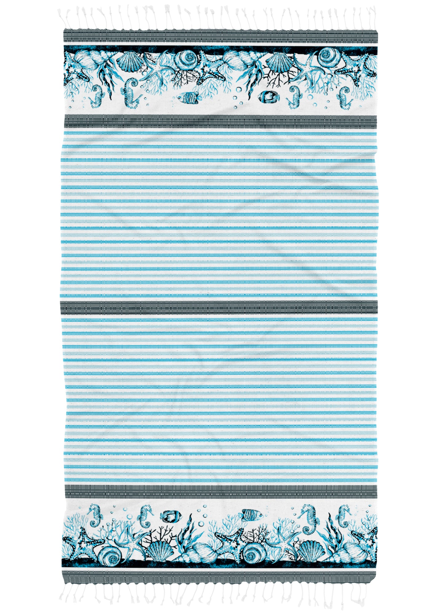 Telo Mare Con Frange Asciugamano Da Spiaggia Misura Grande 90x190 Cm Assorbente In Morbido Cotone Leggero Stampe Moderne Anti Sabbia Lettino Vacanze Piscina CapeRange