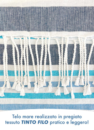 Telo Mare Con Frange Asciugamano Da Spiaggia Misura Grande 90x190 Cm Assorbente In Morbido Cotone Leggero Stampe Moderne Anti Sabbia Lettino Vacanze Piscina CapeRange