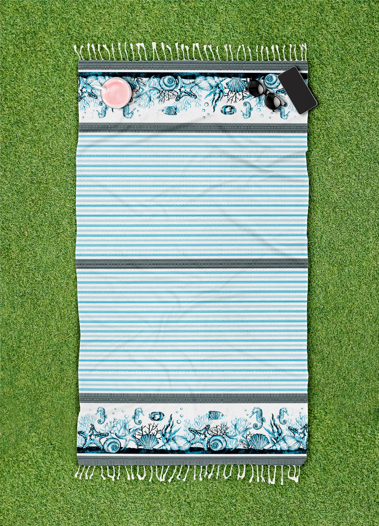 Telo Mare Con Frange Asciugamano Da Spiaggia Misura Grande 90x190 Cm Assorbente In Morbido Cotone Leggero Stampe Moderne Anti Sabbia Lettino Vacanze Piscina CapeRange