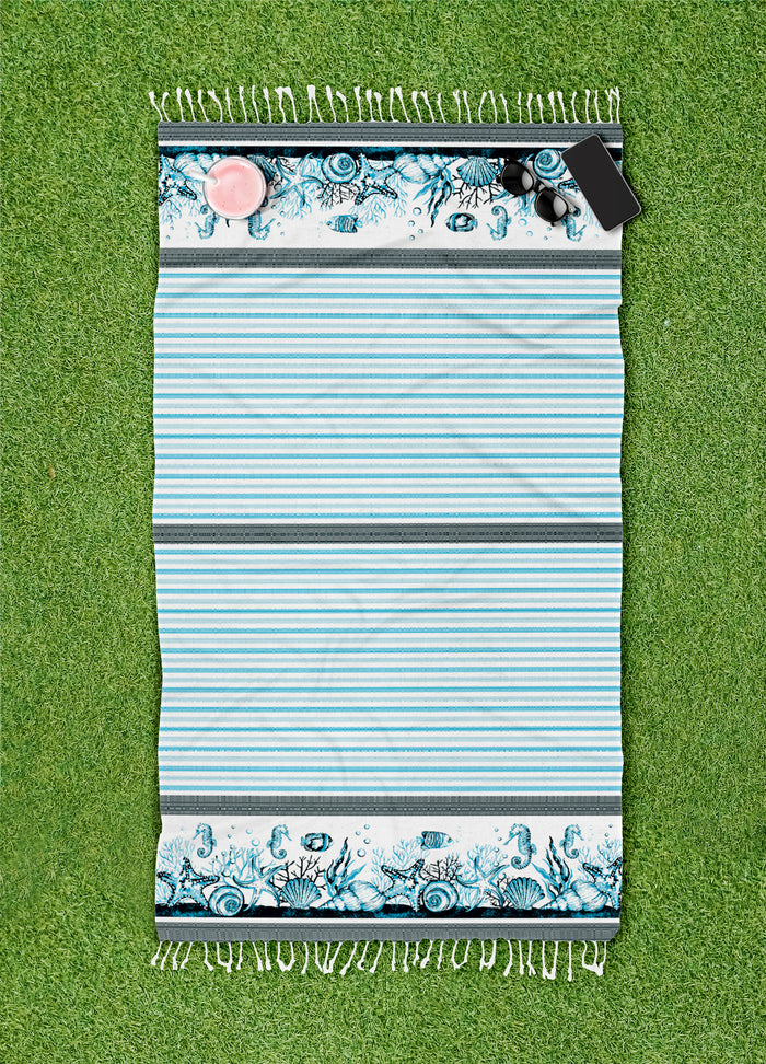 Telo Mare Con Frange Asciugamano Da Spiaggia Misura Grande 90x190 Cm Assorbente In Morbido Cotone Leggero Stampe Moderne Anti Sabbia Lettino Vacanze Piscina CapeRange