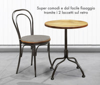 Cuscini Rotondi Per Sedie Cucina Imbottiti Sfoderabili Con Cerniera Cuscino Rotondo Ø 40 Cm Sedia Tavolo Lavabile In Lavatrice Con Lacci Per Fissaggio Prodotto Italiano Comodi 6 Pezzi - Grigio