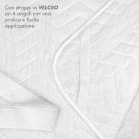 Coprirete Trapuntato Imbottito 190 Grammi Con Laccetti Negli Angoli Proteggi Materasso Polvere Doghe Letto No Umidità Muffa Traspirante Anallergico Antiacaro  Matrimoniale