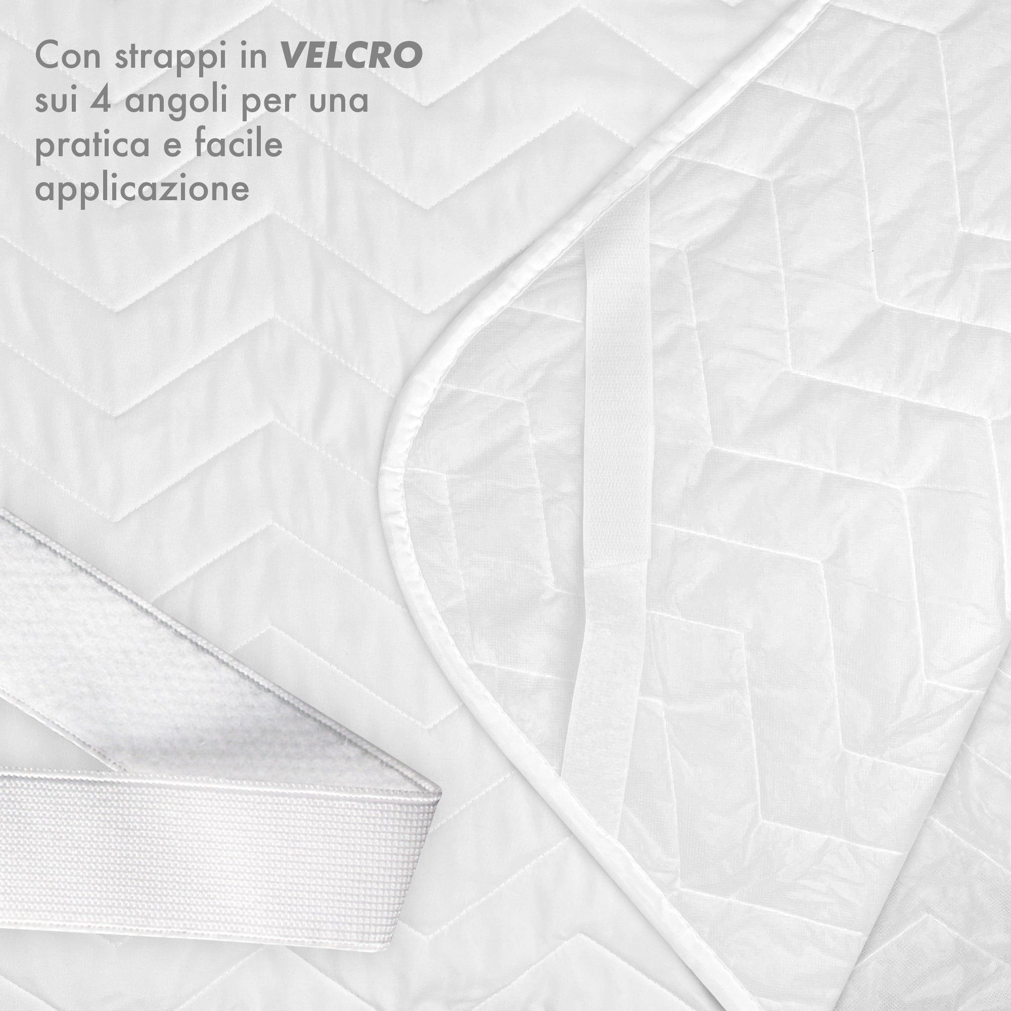 Coprirete Trapuntato Imbottito 190 Grammi Con Laccetti Negli Angoli Proteggi Materasso Polvere Doghe Letto No Umidità Muffa Traspirante Anallergico Antiacaro  Matrimoniale