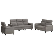 Set di divani 3 pcs Tortora Tessuto 3430649