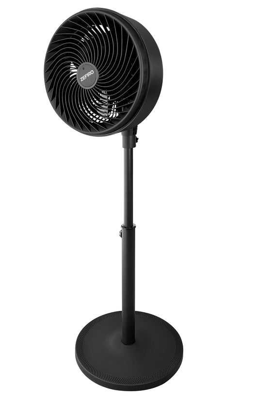 Ventilatore Piantana 70 Watt Base Rotonda 3 Velocità Grande Potente Oscillante Silenzioso Alto 90 Cm 5 Pale Colore Nero Design Moderno Prodotto Certificato Ce RoHS