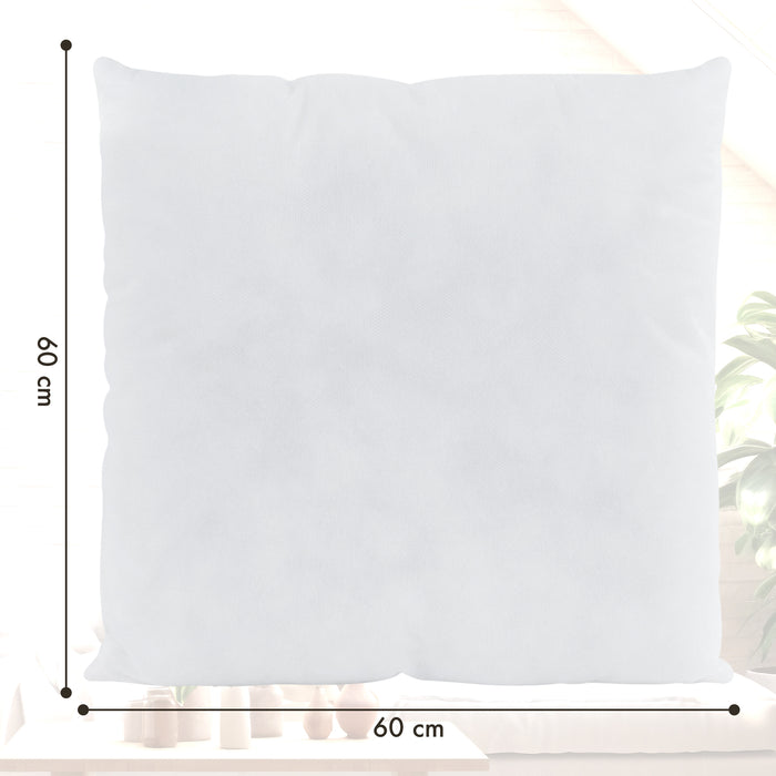 Imbottiture Per Cuscini Set 2 Pezzi, Cuscino Divano Varie Misure Prodotto Italiano Anima Per Cuscino Da Riempimento Morbide Soffici Al Tatto 60x60 cm