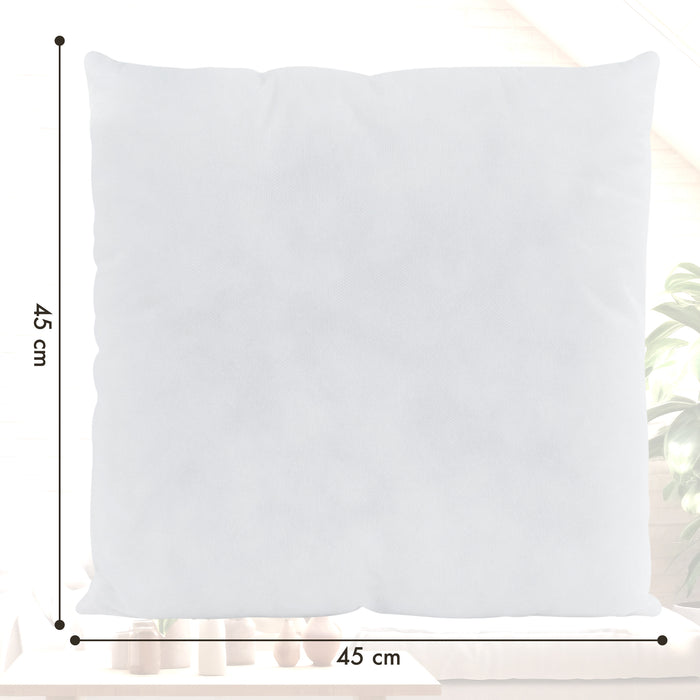 Imbottiture Per Cuscini Set 2 Pezzi, Cuscino Divano Varie Misure Prodotto Italiano Anima Per Cuscino Da Riempimento Morbide Soffici Al Tatto 45x45 cm
