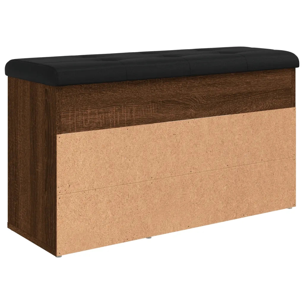 Panca per Scarpe Rovere Marrone 82x32x45,5 cm Legno Multistrato 835032