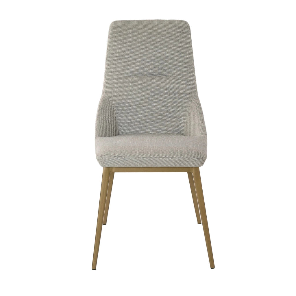 Sedia in tessuto grigio chiaro