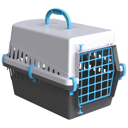 Trasportino Auto Per Cane Gatto Taglia Piccola Fino 8 Kg Con Maniglia Ottima Aerazione 50x33x32 Cm Gatti Cani Solido Rigido Robusto Prodotto Italiano Porta Animali Viaggio Mezzi Trasporto