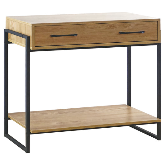 Consolle Da Ingresso Con 2 Cassetti e Ripiano Mobiletto Corridoio Scarpiera Portachiavi e Accessori Stile Industrial Legno Metallo Mobile Tavoli Per Divano