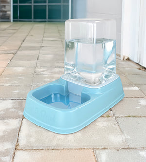 Dispenser Cibo Acqua Gatti Cani Distributore Automatico Crocchette Grande Capiente 8 Litri Per Animali Di Tutte Le Taglie