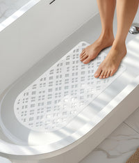 Prodotto Italiano Di Qualità Tappeto Per Doccia o Vasca 2 Misure Disponibili Grande Antiscivolo Con Ventose Antifumma Tappeti Bagno Lavabili In Lavatrice BPA free Tappetino  Per vasca - Alisma