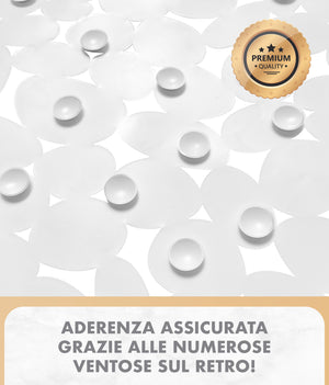 Prodotto Italiano Di Qualità Tappeto Per Doccia o Vasca 2 Misure Disponibili Grande Antiscivolo Con Ventose Antifumma Tappeti Bagno Lavabili In Lavatrice BPA free Tappetino  Per vasca - Fiume