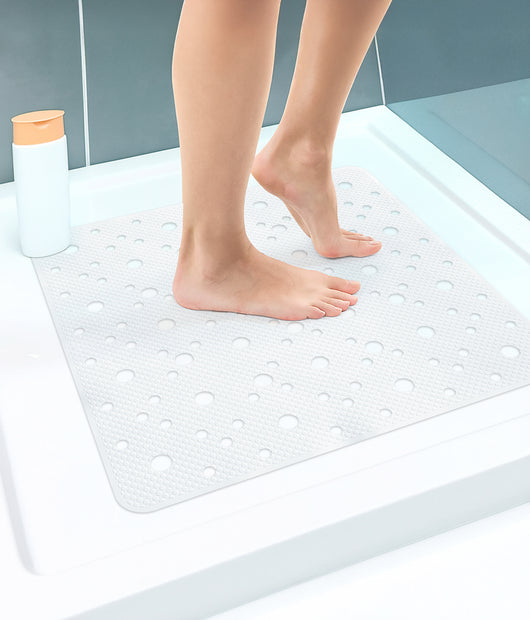 Prodotto Italiano Di Qualità Tappeto Per Doccia o Vasca 2 Misure Disponibili Grande Antiscivolo Con Ventose Antifumma Tappeti Bagno Lavabili In Lavatrice BPA free Tappetino  Per doccia - Orchidea