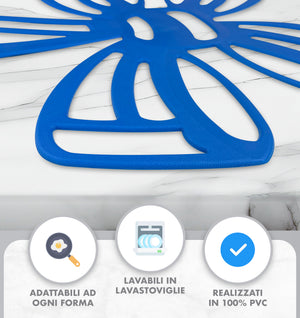 Set 4 Pezzi Salva Padelle In Pvc Proteggi Pentole Graffi Urti Separatori Cucina Pentole Tappetini Sottopentola Divisori Colorati Antigraffio Prodotto Italiano