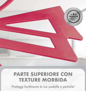 Set 4 Pezzi Salva Padelle In Pvc Proteggi Pentole Graffi Urti Separatori Cucina Pentole Tappetini Sottopentola Divisori Colorati Antigraffio Prodotto Italiano