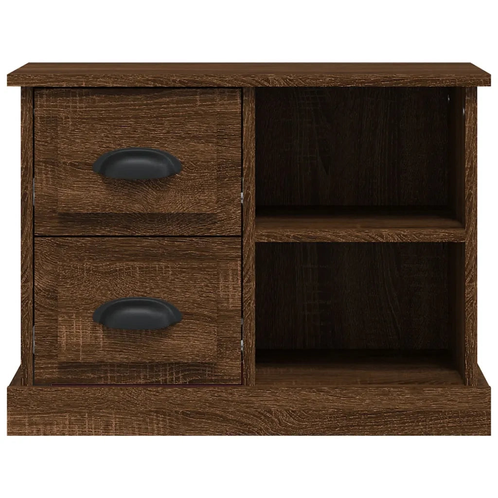 Comodino-Tavolino da notte Rovere Marrone 60x35,5x45 cm