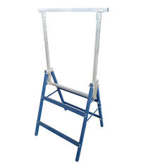 Set di 2 cavalletti per impalcature, cavalletto di supporto, cavalletto a cricco, cavalletto pieghevole, altezza regolabile