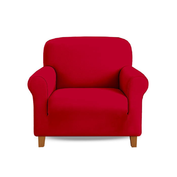 Copridivano In Velluto Elegante Impermeabile Tessuto Elasticizzato Antimacchia Copripoltrona Salva Divano Due Tre Posti Cover Sofà Universale Certificato Oekotex Antigraffio Animali  Bordeaux - Copripoltrona