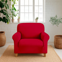 Copridivano In Velluto Elegante Impermeabile Tessuto Elasticizzato Antimacchia Copripoltrona Salva Divano Due Tre Posti Cover Sofà Universale Certificato Oekotex Antigraffio Animali  Bordeaux - Copripoltrona