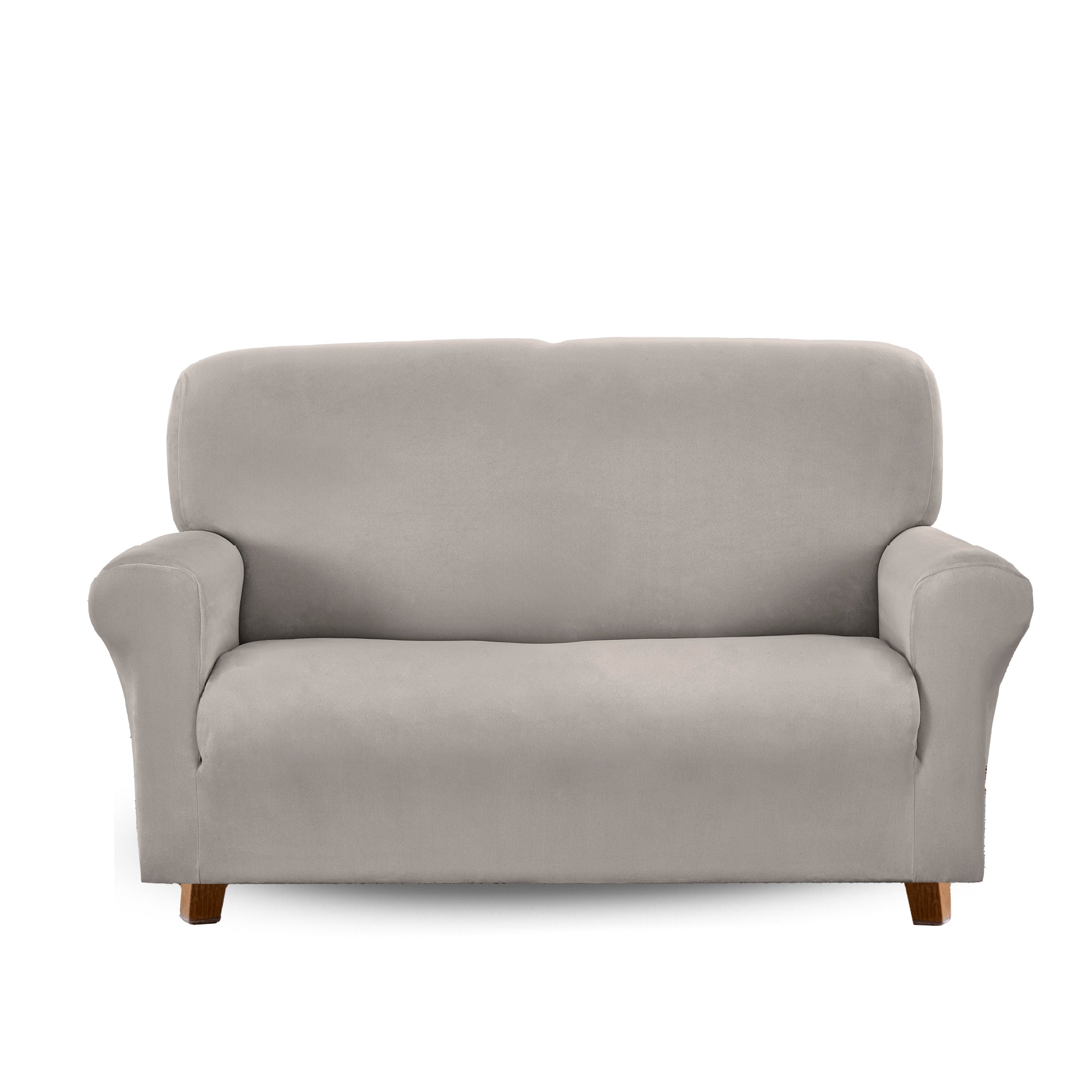 Copridivano In Velluto Elegante Impermeabile Tessuto Elasticizzato Antimacchia Copripoltrona Salva Divano Due Tre Posti Cover Sofà Universale Certificato Oekotex Antigraffio Animali  Grigio - Divano 2 posti