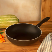 Wok Padella In Alluminio 28 Cm Per Induzione Rivestimento Antiaderente Pentola Saltapasta Tutti Piani Cottura Gas Piastra Vetroceramica Lavabile In Lavastoviglie Pentola Alta