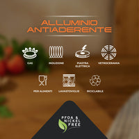 Wok Padella In Alluminio 28 Cm Per Induzione Rivestimento Antiaderente Pentola Saltapasta Tutti Piani Cottura Gas Piastra Vetroceramica Lavabile In Lavastoviglie Pentola Alta
