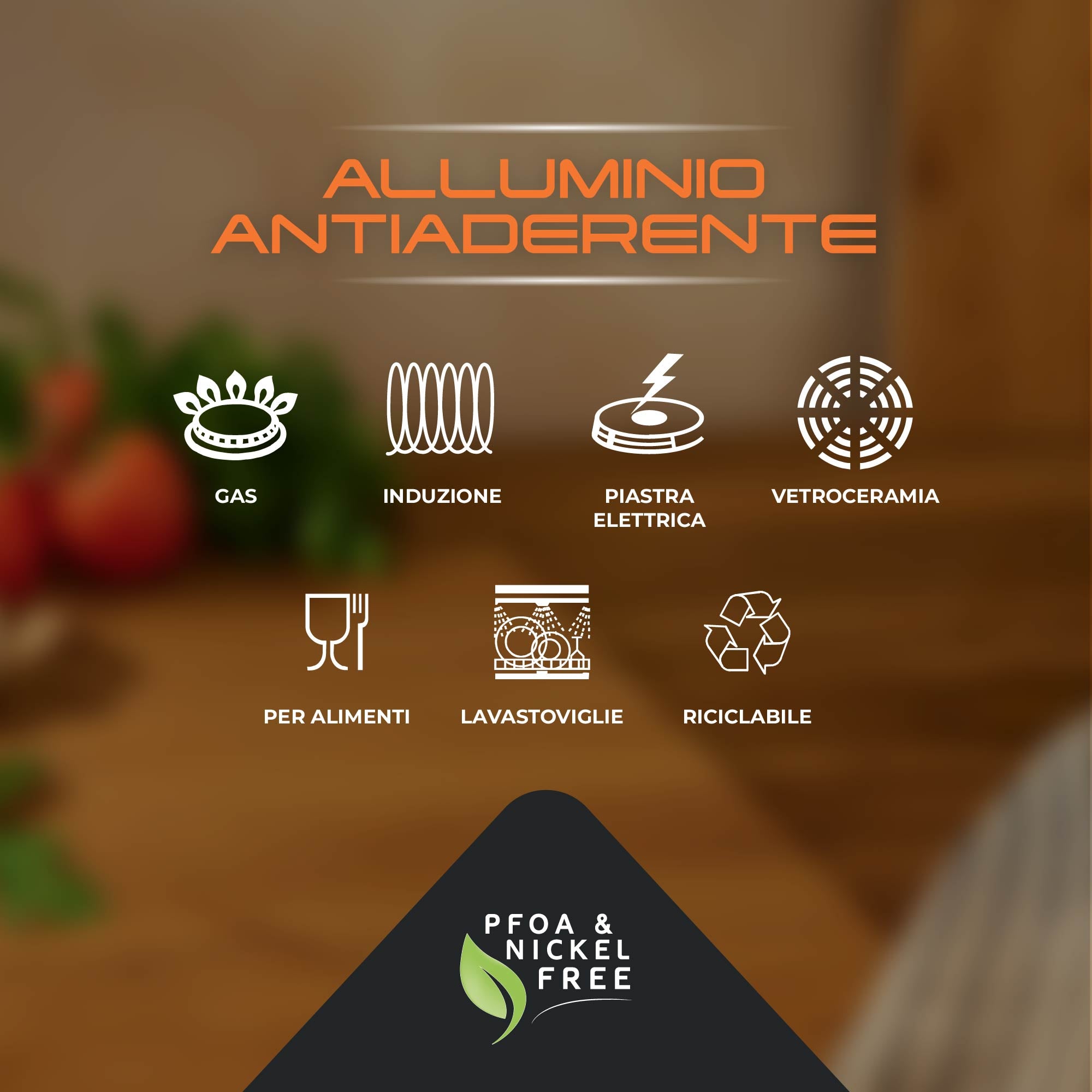 Crepiera In Alluminio 26 Cm Per Induzione Antiaderente Ideale Per Crepes Pancake Uova Tutti i Piani Cottura Gas Piastre Vetroceramica Con Distributore Di Impasti Certificata Contatto Alimentare