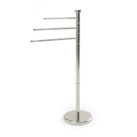 Piantana In Acciaio Inox Porta Asciugamani Da Terra 3 Bracci Girevoli 22x87 Cm Organizer Accessori Bagno Porta Stendi Salviette Bagno Moderno Elegante Stendi Indumenti