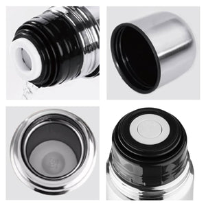 Termos Caffè In Acciaio Inox Borraccia Termica Doppia Parete Bevande Calde Fredde Thermos Senza Bpa Con Tappo Ermetico Bottiglia Viaggio Lavoro Sport 500 ml