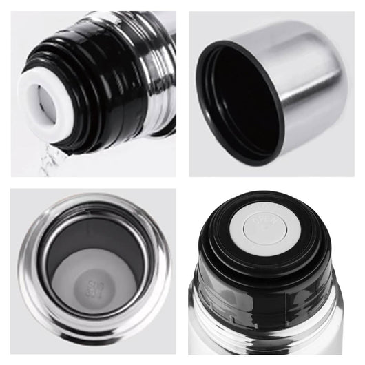 Termos Caffè In Acciaio Inox Borraccia Termica Doppia Parete Bevande Calde Fredde Thermos Senza Bpa Con Tappo Ermetico Bottiglia Viaggio Lavoro Sport 500 ml