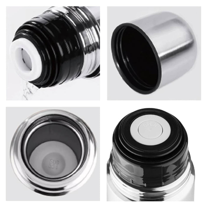 Termos Caffè In Acciaio Inox Borraccia Termica Doppia Parete Bevande Calde Fredde Thermos Senza Bpa Con Tappo Ermetico Bottiglia Viaggio Lavoro Sport 500 ml