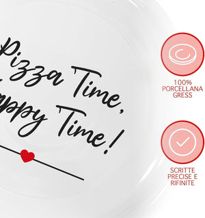 Set Di 6 Pezzi Piatti Per Pizza Grandi In Porcellana Piatto Cucina Pizze Piatti Piani Xxl Decorati Con Scritte