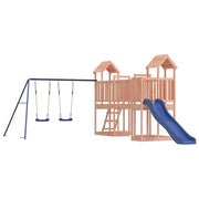 Altalena per parco giochi da esterno scivolo altalena robusta giochi da giardino 356 x 589 x 214 cm legno massello di abete Douglas 02_0004643