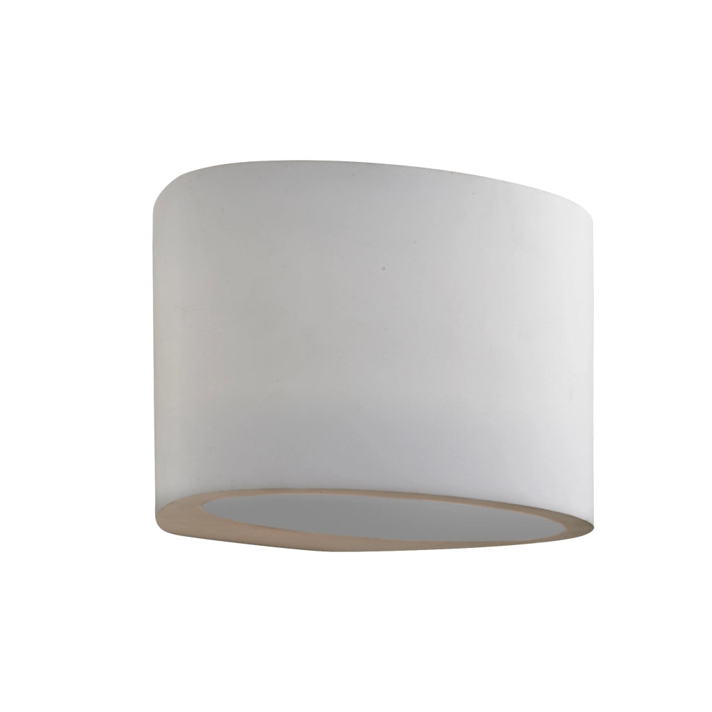 Applique Grande Moderna Malta Gesso Bianco 1 Luce G9