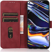 Copriphone Retro Wallet per Moto G51 in Rosso