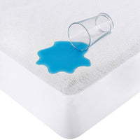 Coprimaterasso Impermeabile Proteggi Materasso Lenzuolo Sotto Bianco Cotone Microfibra Incontinenza Con Angoli Elasticizzati Resistente Antiacaro Traspirante Anziani Bambini Matrimoniale180x200Cm