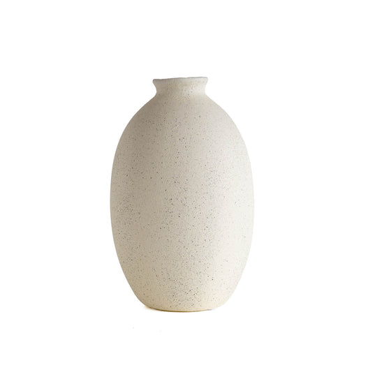 Vaso Decorativo Moderno da Interno in Ceramica – Collezione Design Elegante per Arredo Casa,Vasi Da Soggiorno, Tavolo o Salotto Soprammobile Di Design Anfora Natural - Bianco Natural